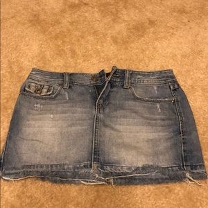 Jean mini skirt
